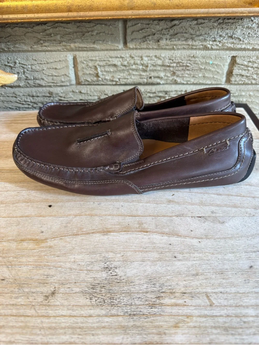 Clark’s all leather driving loafer 10.5